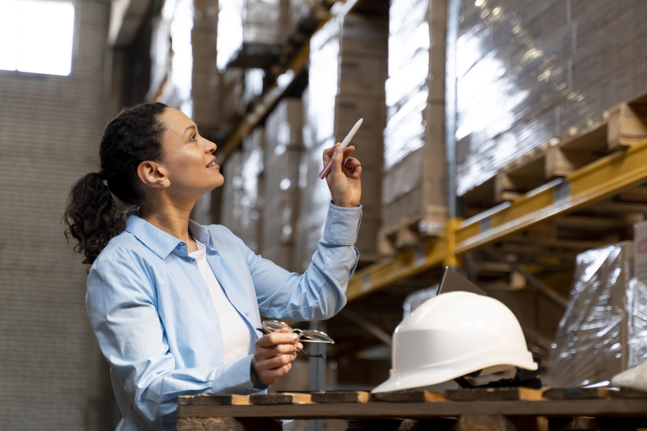 woman-working-warehouse